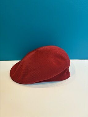 Kangol Tropic 504 Flat Cap – Red – Medium